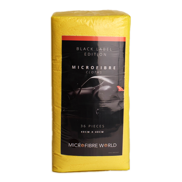 Black Label Microfibre Cloth Pack 36 - Carton of 4